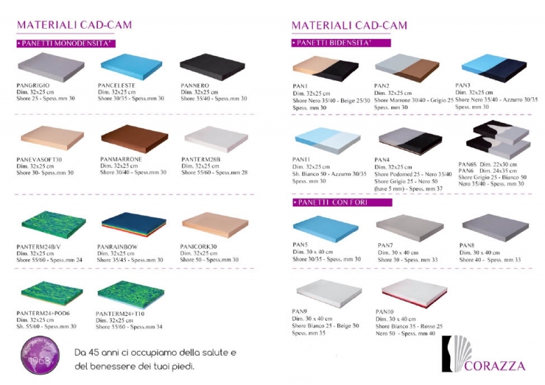 Materiali CAD-CAM. Diamo forma ai tuoi passi Materiali CAD-CAM. Diamo forma ai tuoi passi
